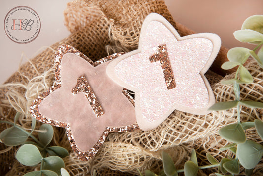 Rose gold Birthday Badge, glitter birthday badge, star birthday badge, 1st birthday, personalised birthday badge birthday decor