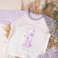 Girls personalised 1st birthday pyjamas, kids birthday eve, Lilac butterfly pyjamas, when I wake up I'll be one, two, three, four, five