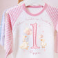 Girls First Birthday Pyjamas, One Silly Goose Birthday PJs, First Birthday Outfit, Girls personalised birthday pyjamas, pink pyjamas