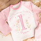 Girls First Birthday Pyjamas, One Silly Goose Birthday PJs, First Birthday Outfit, Girls personalised birthday pyjamas, pink pyjamas