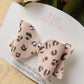 Pink leopard print bow, Hair Bows, Hair clips, Girls pink leopard print Bow, Baby bow, Baby Headband, Girls Headband