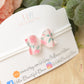 Pink Floral Baby girls headband, soft baby girls headband
