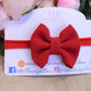 Red Bullet fabric headbands, baby headbands, baby girl headbands, Christmas headbands, soft headbands, baby bows, hair bows,