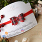 christmas baby headband, tartan headband, red baby headband, newborn headband,