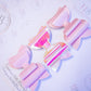 The Pretty in Pink set , hair bow, hair bows, hair clips. girls bows, girl gifts, gils headbands