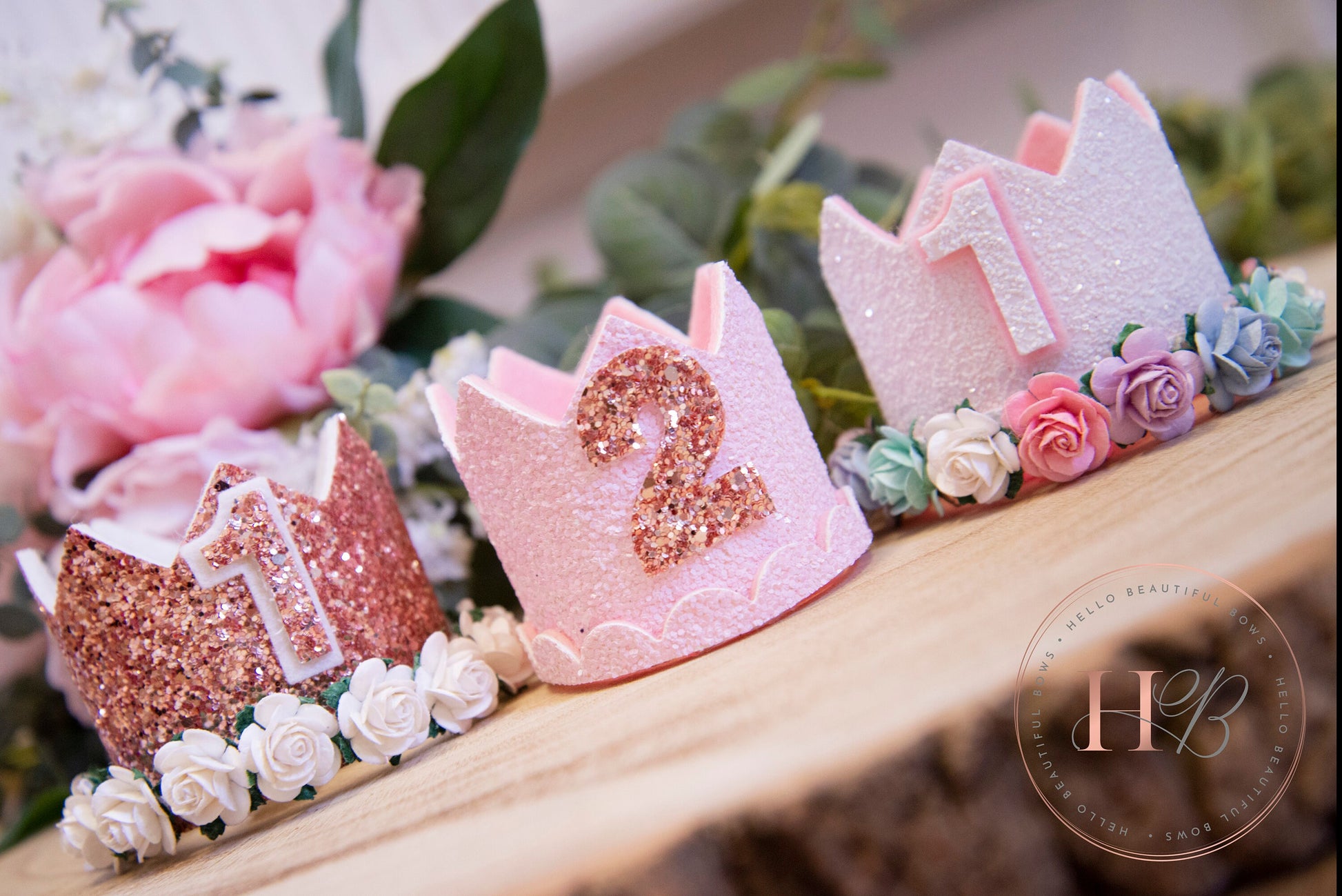 White birthday crown, 1st birthday crown, 2nd birthday crown, Cake smash crown, birthday crown, glitter birthday crown