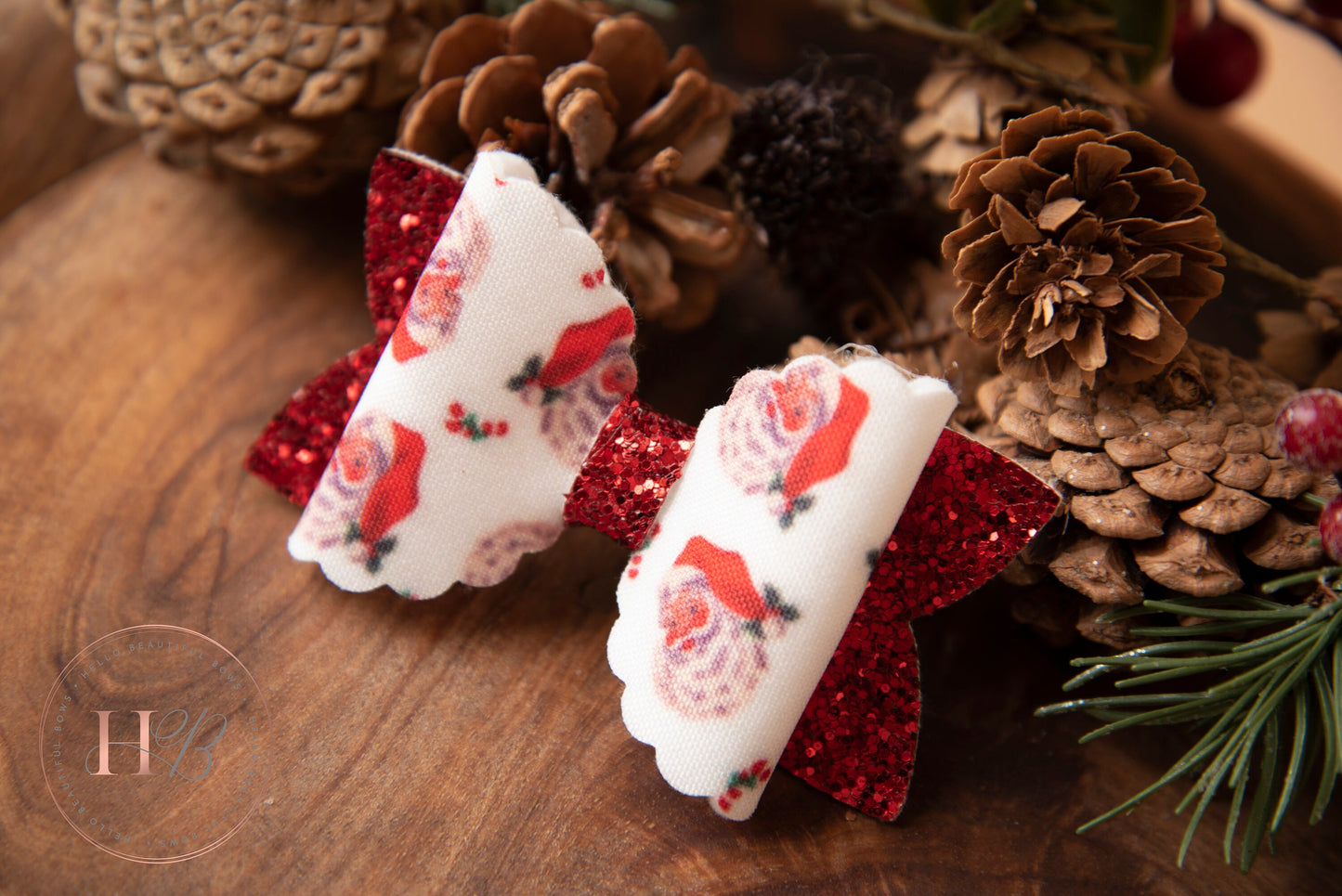 Christmas hair bows, girls hair bows, hair clips, baby headbands, Santa hair bow, christmas hair bows, hair clip, hair bows.