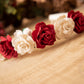 Girls flower headband, girls Alice headband flower headband, Christmas Headband, floral headband, flower girl headband, girls headbands