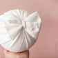 Baby turban, baby hat, baby accessory, baby shower gift, white turban, summer turban, Bow Turban