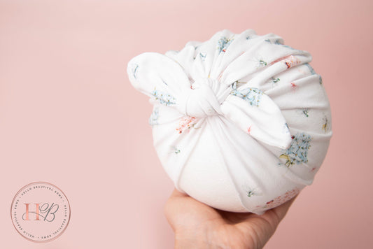 Baby turban, baby hat, baby accessory, baby shower gift, floral turban, baby bow turban, summer turban,