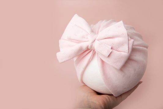 Baby turban, baby hat, baby accessory, baby shower gift, Baby pink turban, baby bow turban, summer turban,