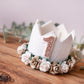 White birthday crown, 1st birthday crown, 2nd, 3rd, birthday crown, Cake smash crown, party hat, first birthday girl,