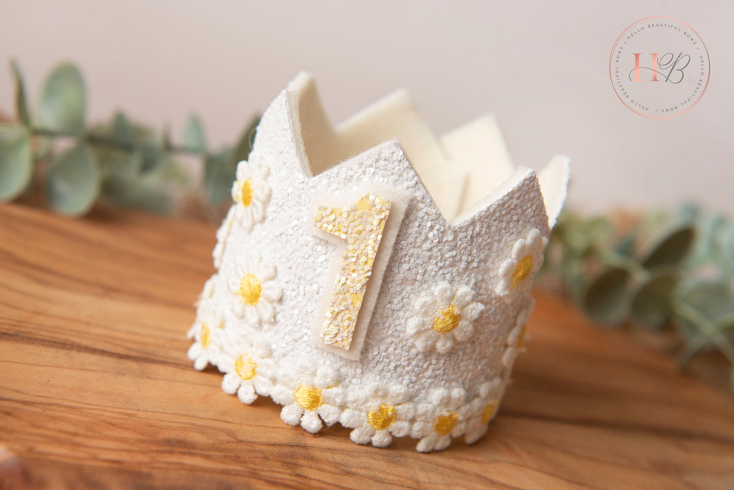 White birthday crown, 1st birthday crown, 2nd birthday crown, Cake smash crown, birthday crown, glitter birthday crown, first birthday girl