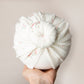 Baby turban, baby hat, baby accessory, baby shower gift, white turban, donut turban , summer turban, floral turban